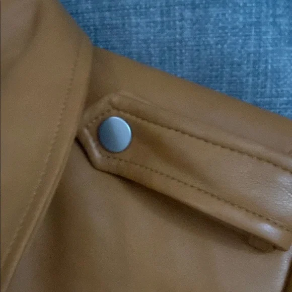 NWOT Avec Les Filles Crop Jacket Faux
Leather Warm Brown S - Picture 10 of 12